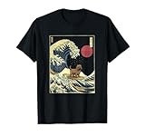 Cairn Terrier Japanese Kanagawa Wave Funny Surf Dog T-Shirt