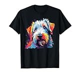 Watercolor Colorful Sealyham Terrier Dog T-Shirt