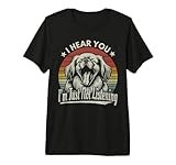 Yawn Pekingese I Hear You Im Just Not Listening Sunset Retro Premium Tri-Blend T-Shirt
