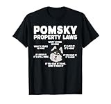 Pomsky Property Laws Pomsky Lover Pomsky Owner T-Shirt