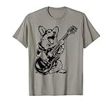Dog Guitarist Guitar - Pembroke Welsh Corgi Dad Mom T-Shirt