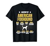 Anatomy of American Foxhound Dog Lover T-Shirt