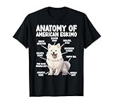 Anatomy Of American Eskimo Dog Owner American Eskimo Lover T-Shirt for Men Women