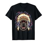 Native Indian Pit Bull Native American Indian Dog Lovers T-Shirt