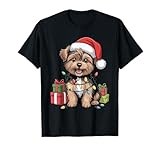 Cute Yorkipoo Christmas Xmas Design Funny Dog Lover Holiday T-Shirt