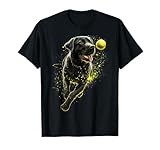 Black Labrador Retriever Chasing a Ball Labrador Retriever T-Shirt