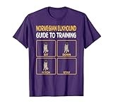 Funny Norwegian Elkhound Guide to Training Dog Obedience T-Shirt