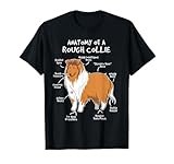 Anatomy Of A Rough Collie Funny Dog Puppy Gift T Shirt T-Shirt