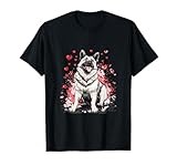 Norwegian Elkhound Dog Breed Graphic T-Shirt for Men Women Girls Kids