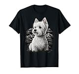 Cute Westie Dog on West Highland White Terrier Lover Men Women Kids T-Shirt