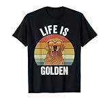 Retro Golden Retriever Funny Dog T-Shirt