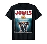 Funny Drooling Boxer, Jowls, Fawn, Dog Mom, Dog Dad, Burger T-Shirt