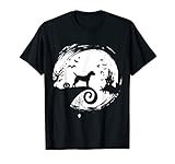 Border Terrier Halloween Costume Moon Silhouette Creepy T-Shirt