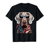 American Weimaraner Dog 4th Of July Incependence Day Owner T-Shirt