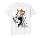 Giant Schnauzer Dog Wearing Crown Men Women Girls Kids T-Shirt