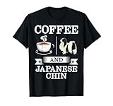 Japanese Chin Shirt Coffee And Japanese Chin Cute Dog Gift Men Women Girls Kids T-Shirt