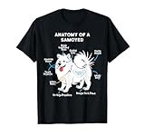 Anatomy Of A Samoyed Funny Dog Master Mistress T-Shirt for Men Women Girls Kids
