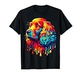 Dripping Paint Art Irish Water Spaniel T-Shirt