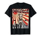 Funny Retro Japanese Dogzilla Irish Wolfhound T-Shirt