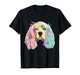 Colourful Splash Dog American Cocker Spaniel T-Shirt