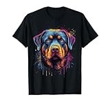 Cute Rottweiler Dog Lover Colorful Men Women Boys Girls Tee T-Shirt