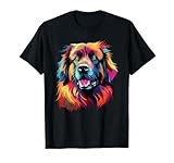 Watercolor Colorful Leonberger Dog T-Shirt