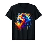 Splash Art Finnish Spitz T-Shirt