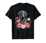 Roses Flowers Flat-Coated Retriever T-Shirt