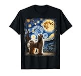 Havanese Dog Canine Artistic Van Gogh Starry Night Havanese T-Shirt