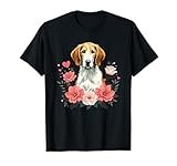 Roses Flowers English Foxhound T-Shirt