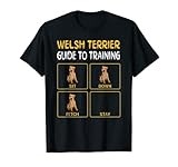 Welsh Terrier Dog Training Guide T-Shirt for Men Women
