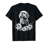 Retro Tattoo Style Lhasa Apso Dog Lover T-Shirt