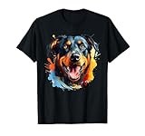 Beauceron Portrait Colour Artwork T-Shirt
