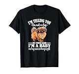 Womens Cute Mom Says I'm A Baby Pekingese Lover T-Shirt